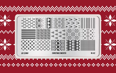 Пластина для стемпинга Go Stamp №142 Christmas Sweater