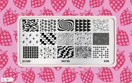 Пластина для стемпинга Go Stamp №269 Crazy Mix