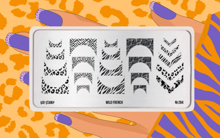 Пластина для стемпинга Go Stamp №284 Wild French