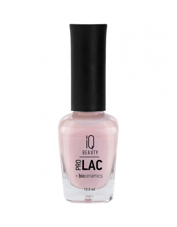 Лак для ногтей IQ Beauty №004 профессиональный укрепляющий с биокерамикой PROLAC, 12.5 мл.