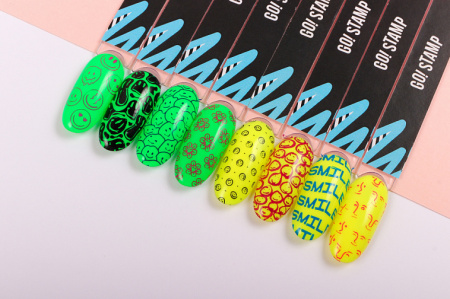 Пластина для стемпинга Go Stamp №074 Smile by @ksiunails