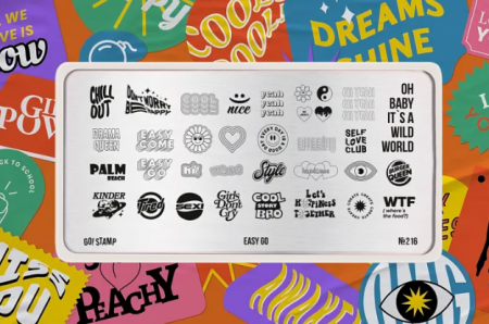 Пластина для стемпинга Go Stamp №216 Easy go