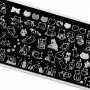 Пластина для стемпинга TNL (mini kitty), 12*6 см., №108