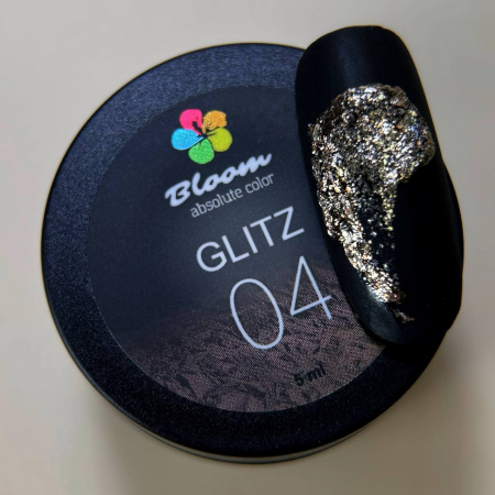Гель BLOOM Glitz №04 бронза, 5 мл.