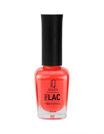 Лак для ногтей IQ Beauty №028 профессиональный укрепляющий с биокерамикой PROLAC, 12.5 мл.