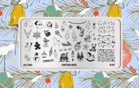 Пластина для стемпинга Go Stamp №267 Christmas Magic