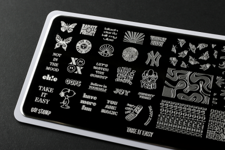 Пластина для стемпинга Go Stamp №141 Take it Easy