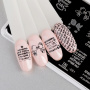 Пластина для стемпинга TNL (pretty text), 12*6 см., №91