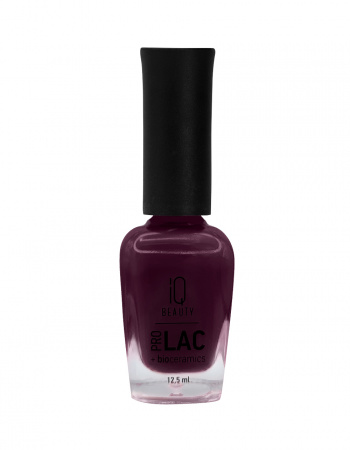 Лак для ногтей IQ Beauty №042 профессиональный укрепляющий с биокерамикой PROLAC, 12.5 мл.