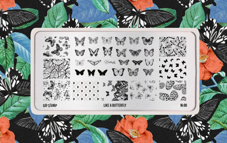 Пластина для стемпинга Go Stamp №089 Like a Butterfly