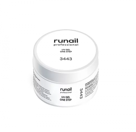 Гель RuNail Однофазный №3443 прозрачный (РФ), 15 гр.