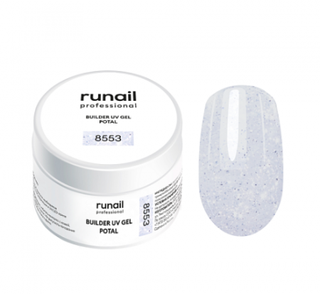 Гель RuNail Камуфлирующийс поталью POTAL №8553 (РФ), 15 гр.