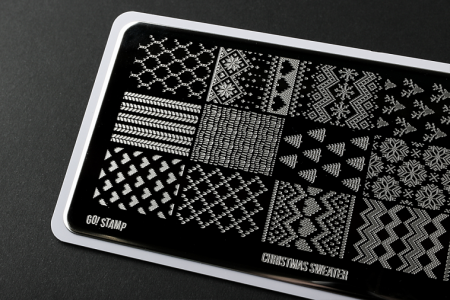 Пластина для стемпинга Go Stamp №142 Christmas Sweater