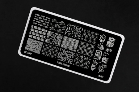 Пластина для стемпинга Go Stamp №291 Floral Fantasia