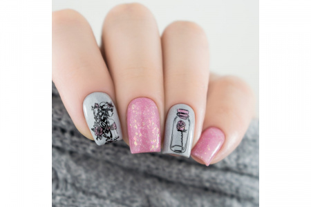 Трафарет для стемпинга металл. LESLY 8*12 см. Imaginarium 1