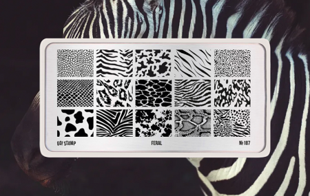Пластина для стемпинга Go Stamp №187 Feral