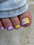 Пленки для педикюра CRAZY MANIC Striped banana