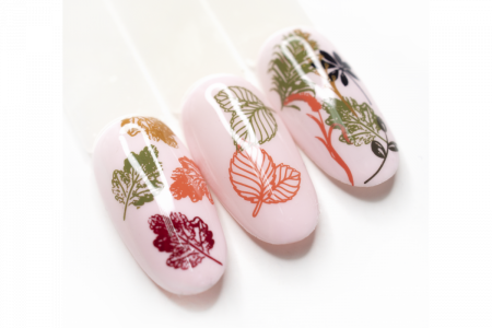 Трафарет для стемпинга металл. LESLY 9,5*14,5 см. Geometric Flora