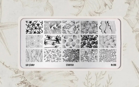 Пластина для стемпинга Go Stamp №206 Starfish