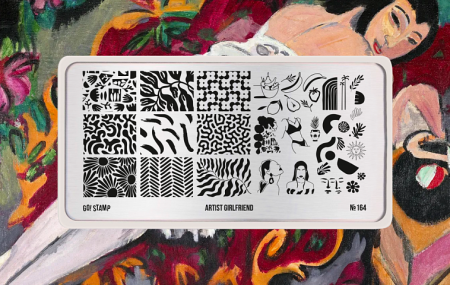 Пластина для стемпинга Go Stamp №164 Artist Girlfriend
