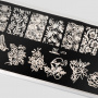 Пластина для стемпинга TNL (flowers mood), 12*6 см., №73