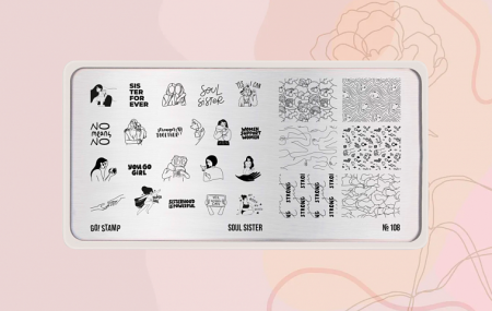 Пластина для стемпинга Go Stamp №108 Soul Sister