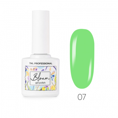 Гель-лак TNL Bloom №07 (Зеленая гортензия), 10 мл.