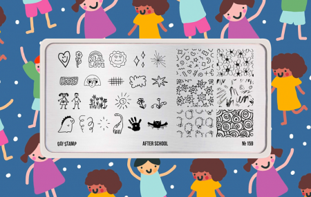 Пластина для стемпинга Go Stamp №159 After School