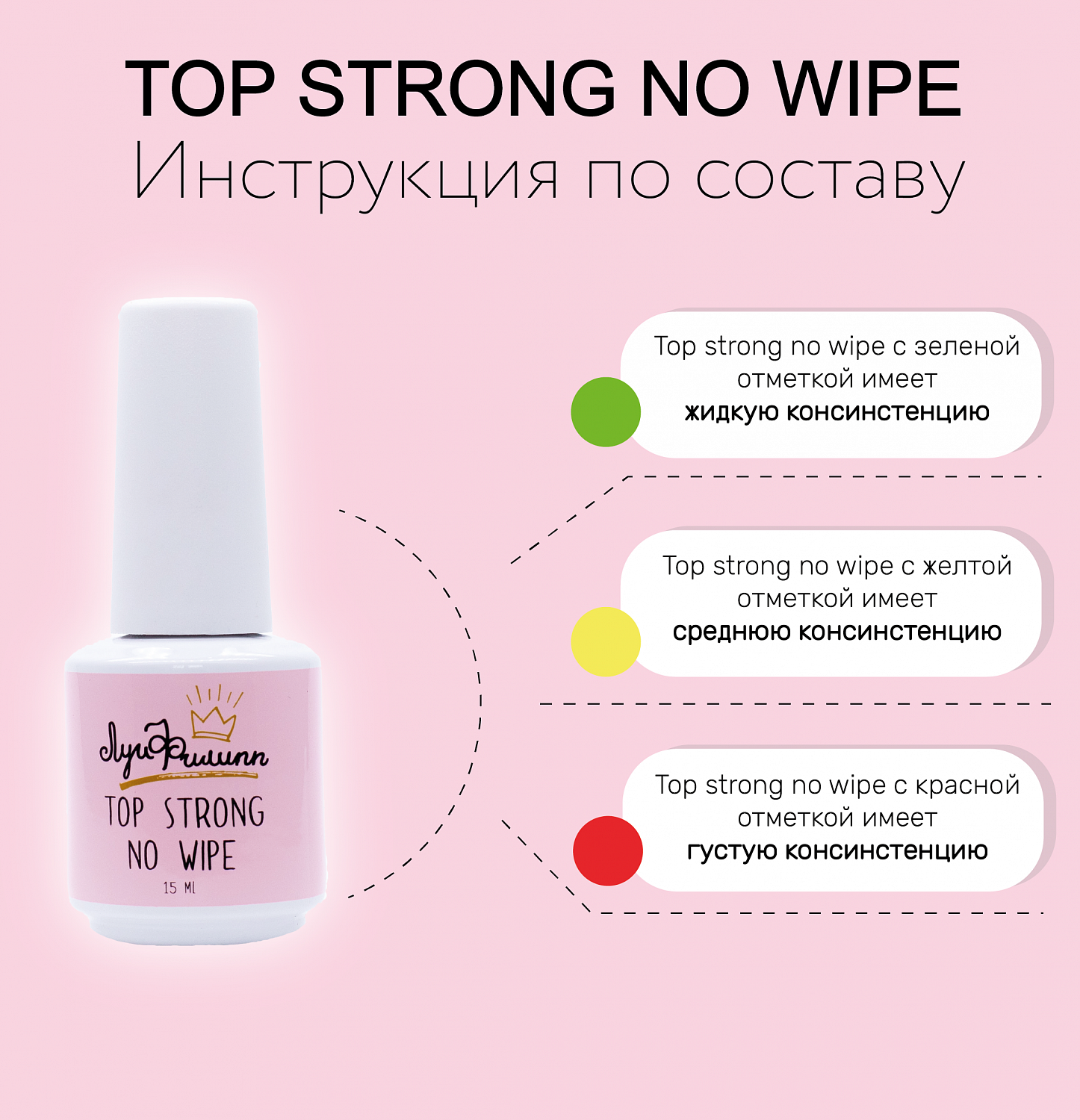 ЛУИ ФИЛИПП Топ STRONG №2 (средняя консистенция), 15 мл.