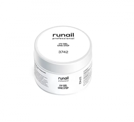 Гель RuNail Однофазный №3742 прозрачный (РФ), 56 гр.