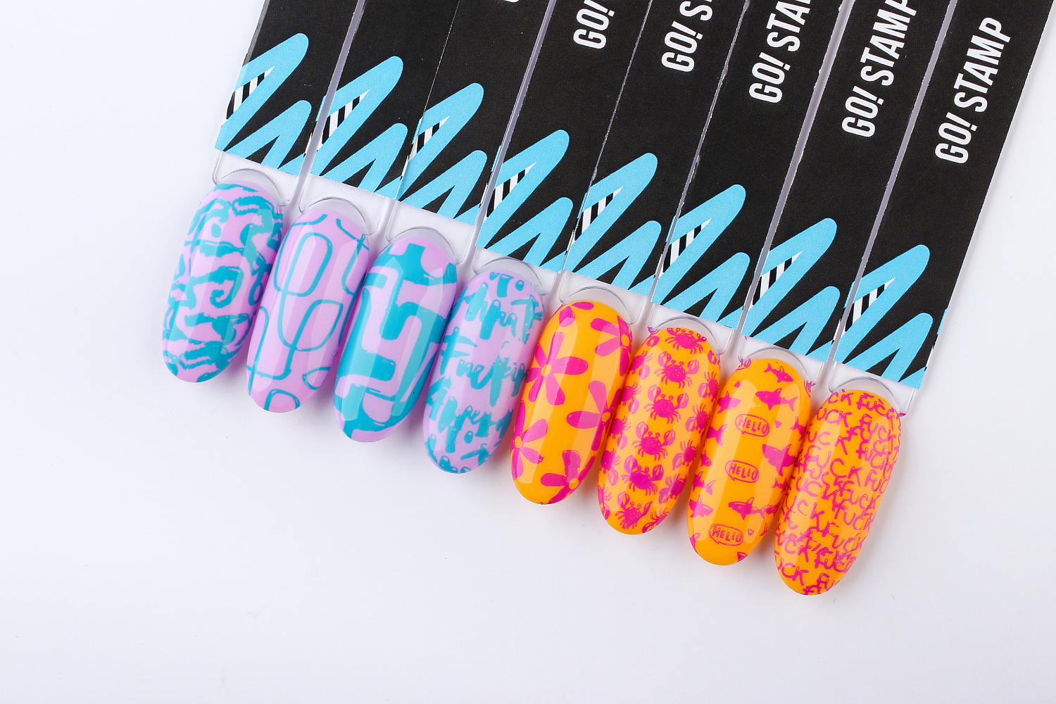 Пластина для стемпинга Go Stamp №231 No fear by @astra_nailartist