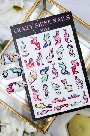 Слайдер-дизайн Crazy Shine Nails mini 7*10 CSN-1275