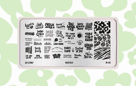 Пластина для стемпинга Go Stamp №162 Backtalk