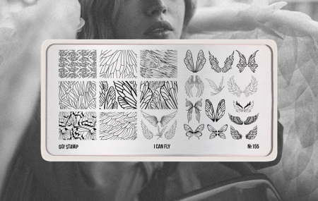 Пластина для стемпинга Go Stamp №155 I Can Fly