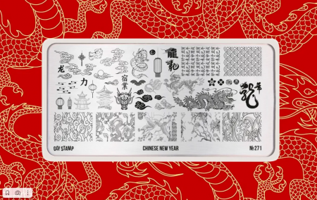 Пластина для стемпинга Go Stamp №271 Chinese New Year