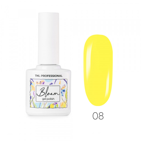 Гель-лак TNL Bloom №08 (Желтая примула), 10 мл.