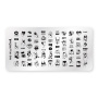 Пластина для стемпинга ParisNail, 6*12 см., PNS-019