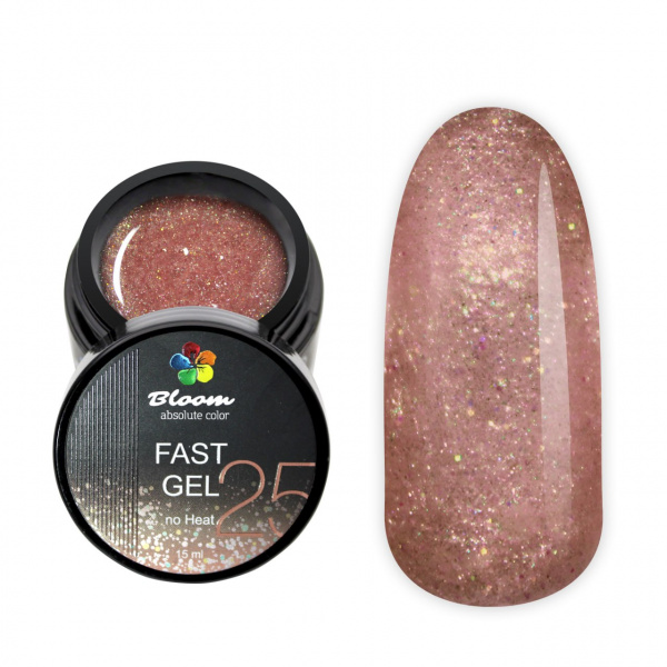 Гель Bloom камуфляж №25 низкотемпературный Fast Gel, 15 мл.