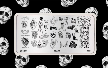 Пластина для стемпинга Go Stamp №253 Skeleton