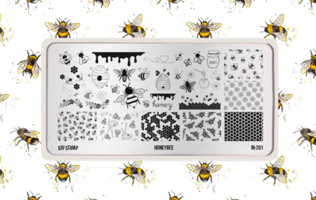 Пластина для стемпинга Go Stamp №201 Honeybee