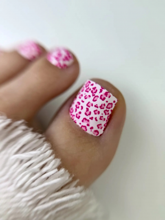 Пленки для педикюра CRAZY MANIC Pink strike