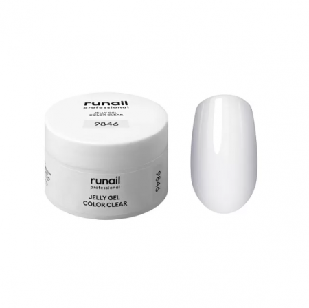 Гель-желе RuNail JELLY COLOR №9846 clear (прозрачный), 15 гр.