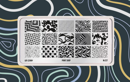 Пластина для стемпинга Go Stamp №227 Print shop