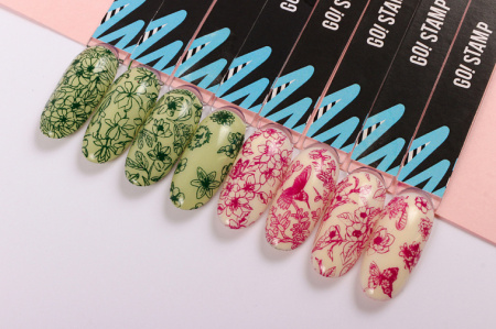 Пластина для стемпинга Go Stamp №064 Flower Shop