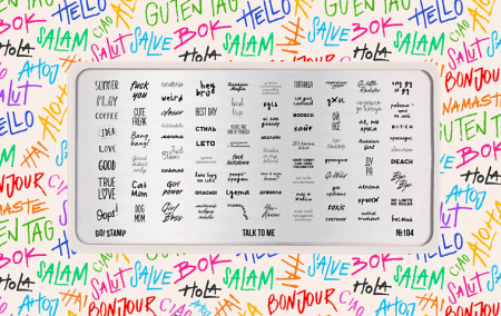 Пластина для стемпинга Go Stamp №104 Talk to Me
