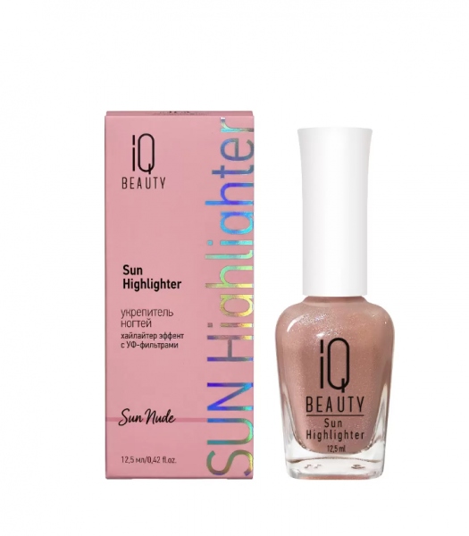 Хайлайтер для ногтей с УФ-фильтрами № 03 Sun Nude, IQ BEAUTY
