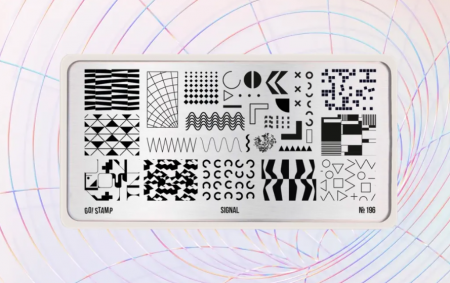 Пластина для стемпинга Go Stamp №196 Signal