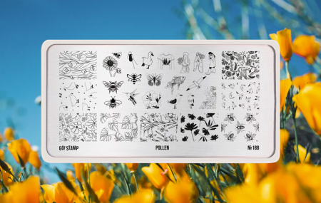 Пластина для стемпинга Go Stamp №188 Pollen
