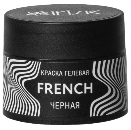 Краска гелевая Irisk French, черная, 5 мл.