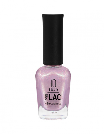 Лак для ногтей IQ Beauty №049 профессиональный укрепляющий с биокерамикой PROLAC, 12.5 мл.